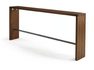 FRAME BAR - Rectangular solid wood console table with footrest by Riva 1920 - view 2